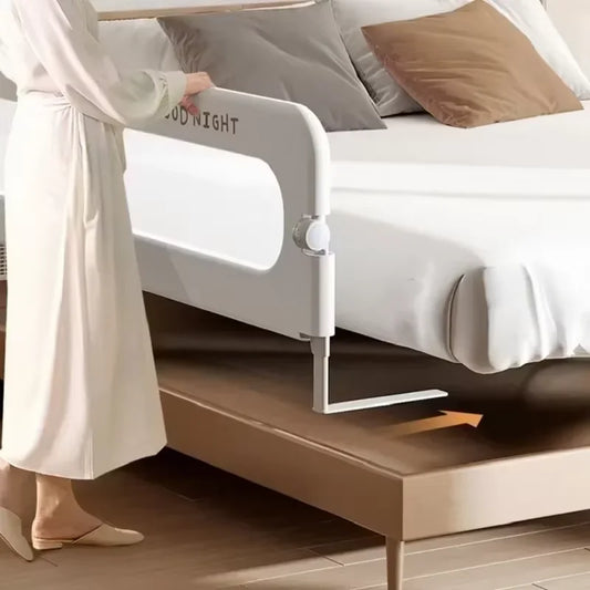 Barrière de Lit Bébé Anti-Chute IMBABY – Garde-Corps Réglable et Portable