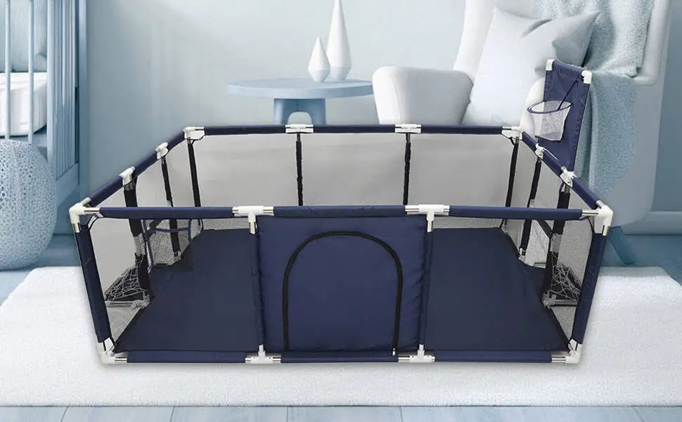 Grand Parc Bébé IMBABY – Aire de Jeux XL et Piscine à Balles Sèche pour Enfants
