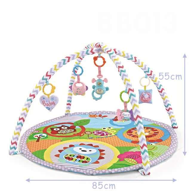 Tapis d'Éveil avec Arche de Jeux pour Bébé – Stimulation Sensorielle Nourrisson (0-12 mois)