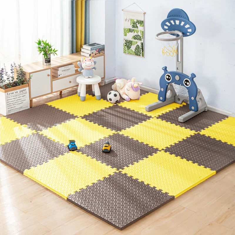Tapis de Jeu Puzzle en Mousse EVA pour Bébé – Dalles Assemblables Antidérapantes (30×30 cm)