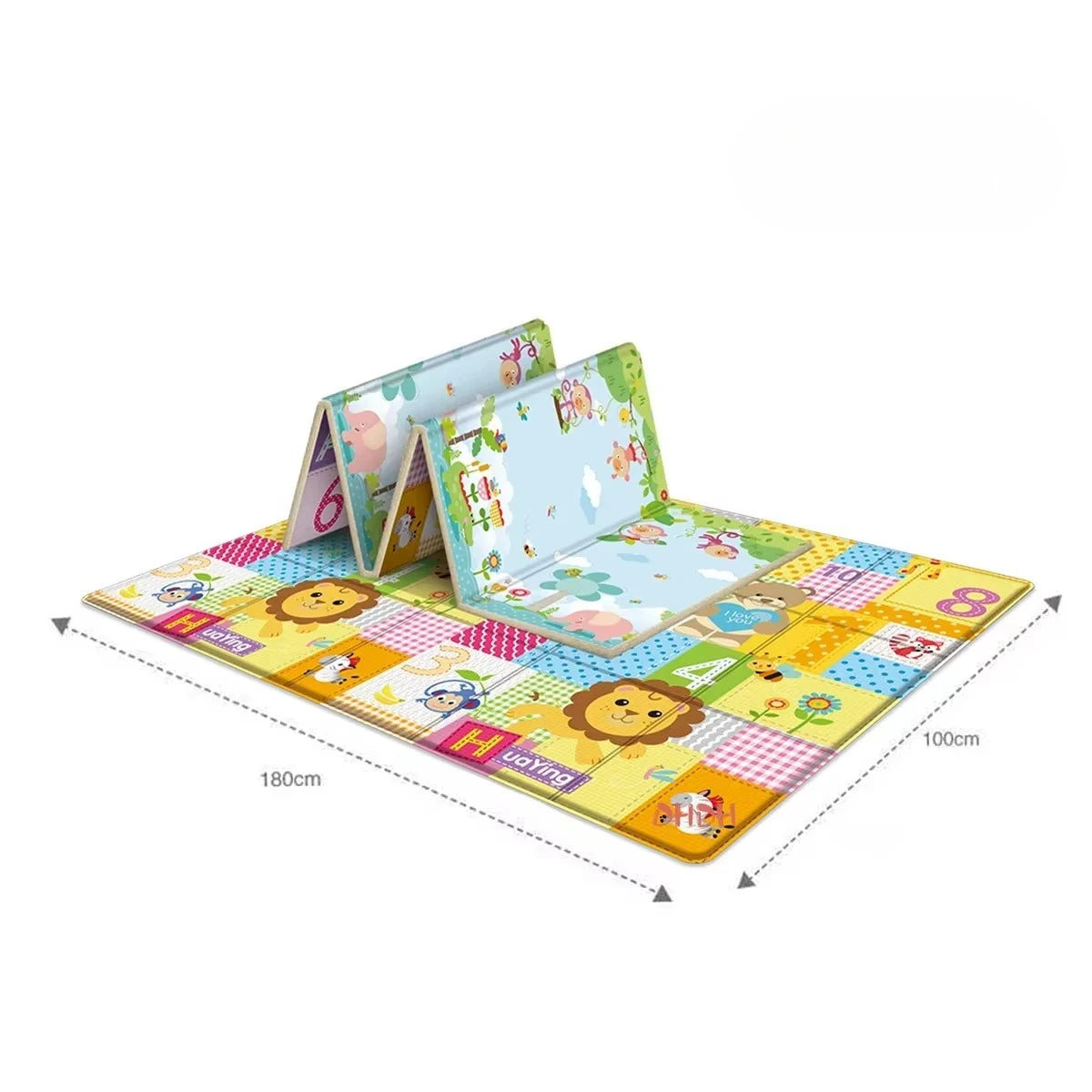 Tapis de Jeu Bébé Pliable Double Face – Tapis d'Éveil Portable et Imperméable