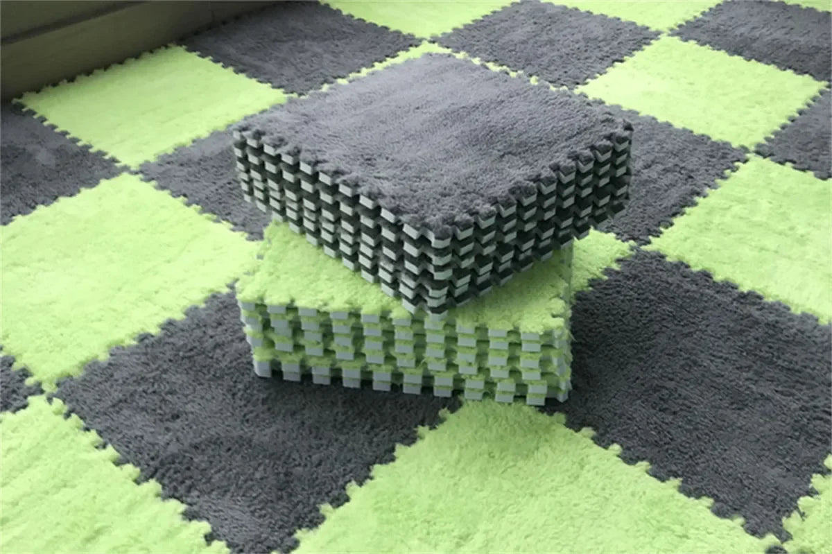 Tapis Puzzle Bébé en Mousse Douce – Dalles Moelleuses pour Chambre et Espace de Jeu Enfant