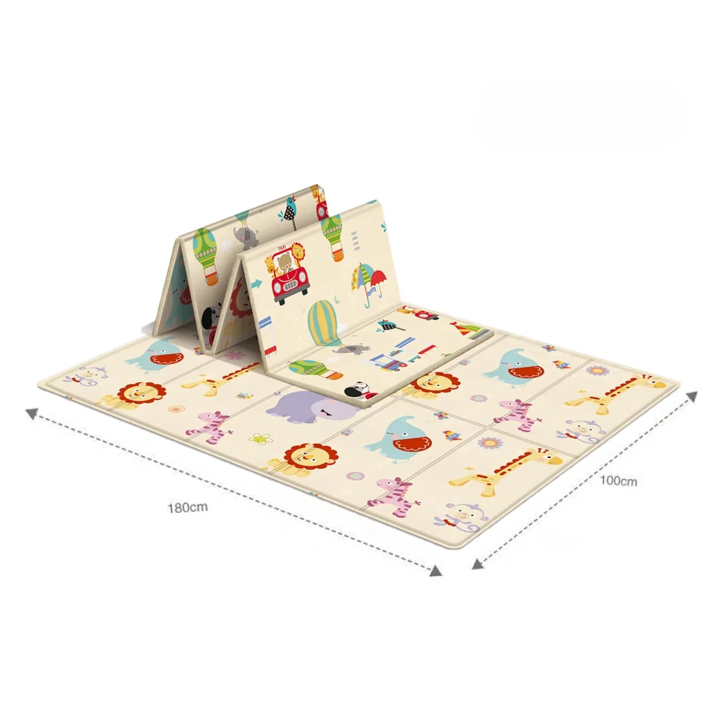 Tapis de Jeu Bébé Pliable Double Face – Tapis d'Éveil Portable et Imperméable