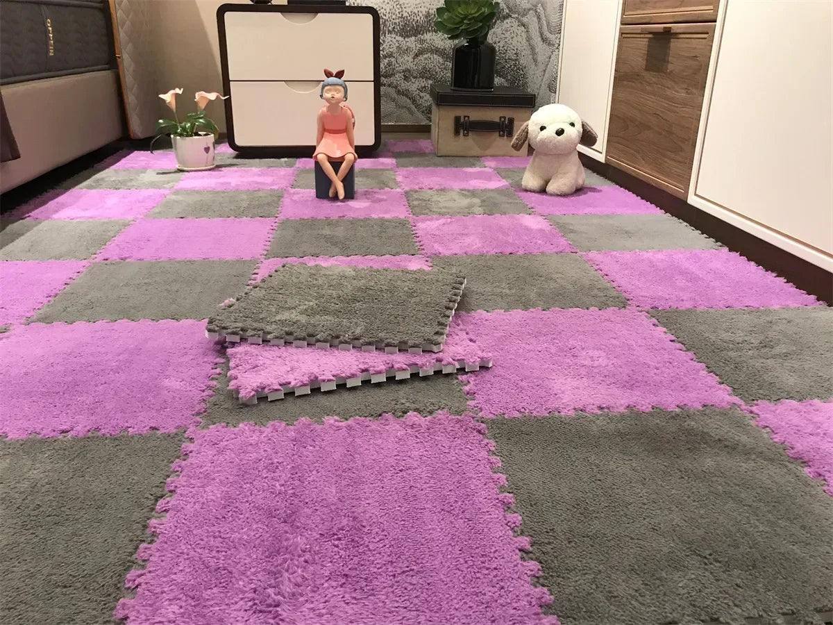 Tapis Puzzle Bébé en Mousse Douce – Dalles Moelleuses pour Chambre et Espace de Jeu Enfant