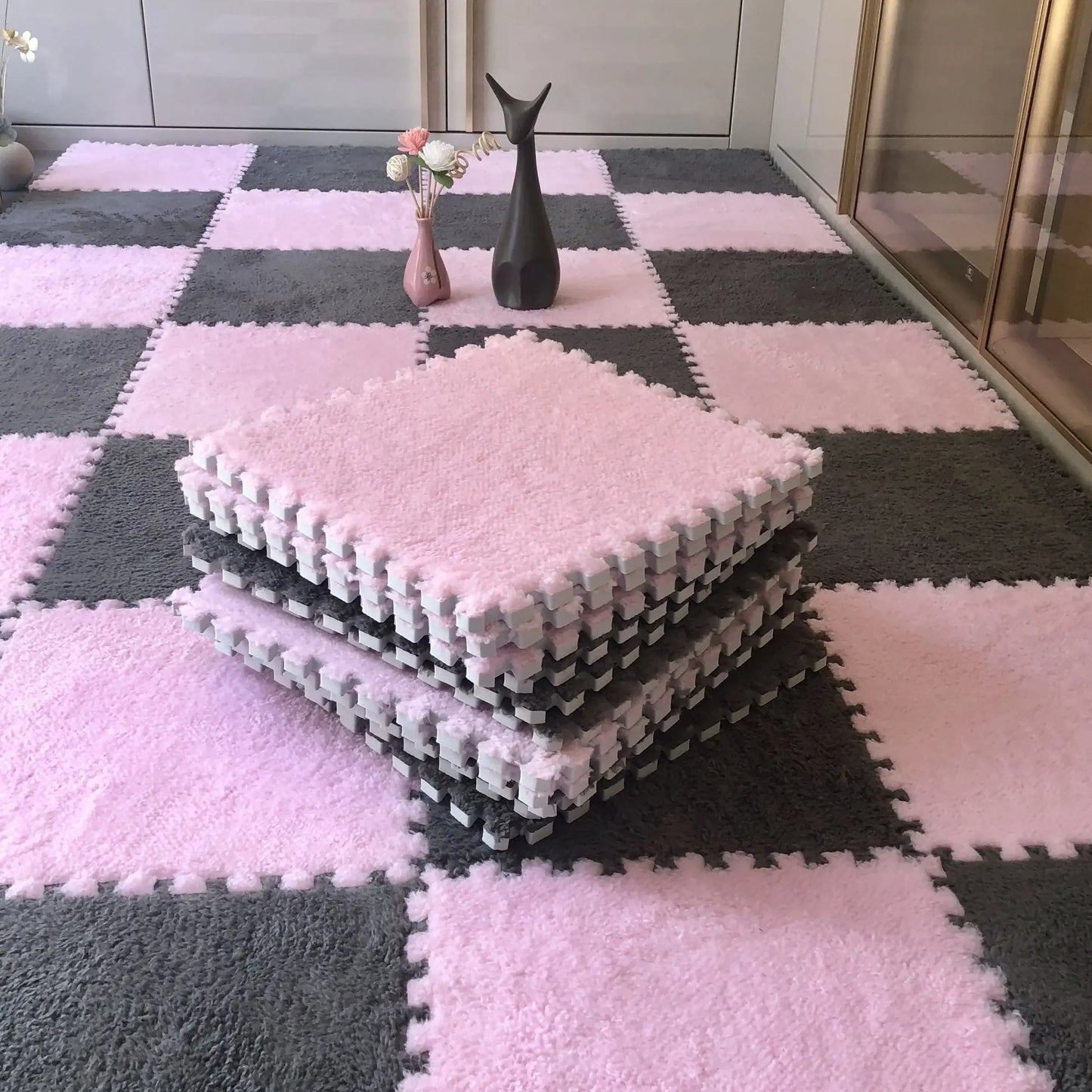 Tapis Puzzle Bébé en Mousse Douce – Dalles Moelleuses pour Chambre et Espace de Jeu Enfant