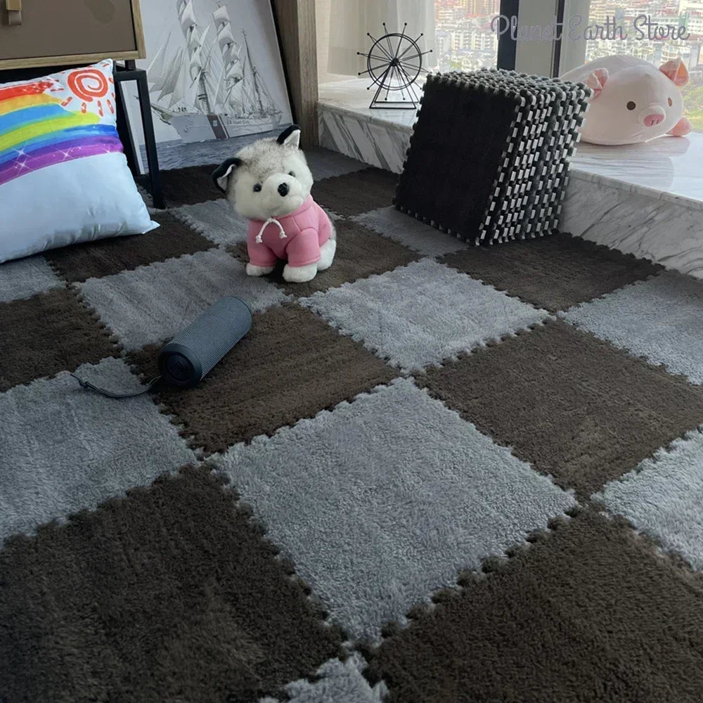 Tapis Puzzle Bébé en Mousse Douce – Dalles Moelleuses pour Chambre et Espace de Jeu Enfant