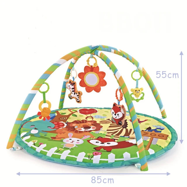 Tapis d'Éveil avec Arche de Jeux pour Bébé – Stimulation Sensorielle Nourrisson (0-12 mois)
