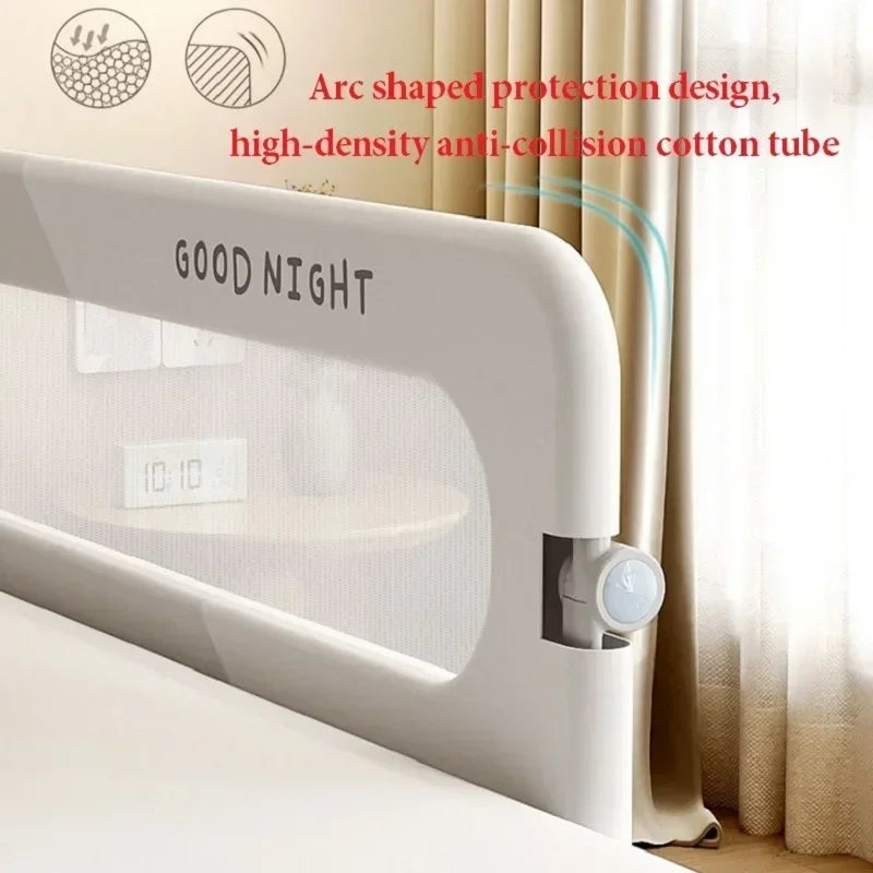 Barrière de Lit Bébé Anti-Chute IMBABY – Garde-Corps Réglable et Portable