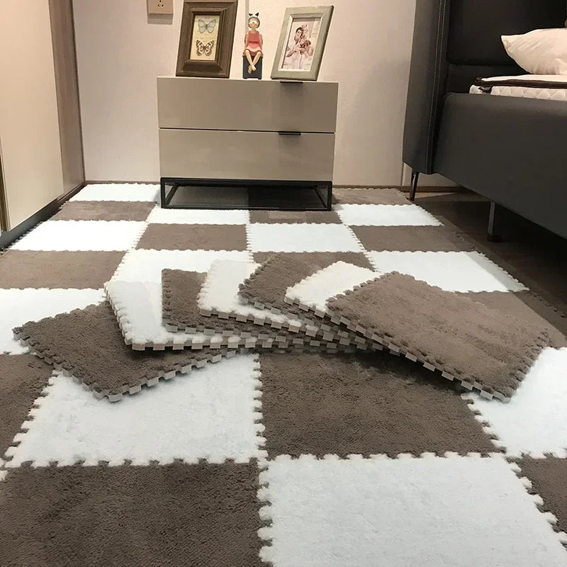 Tapis Puzzle Bébé en Mousse Douce – Dalles Moelleuses pour Chambre et Espace de Jeu Enfant