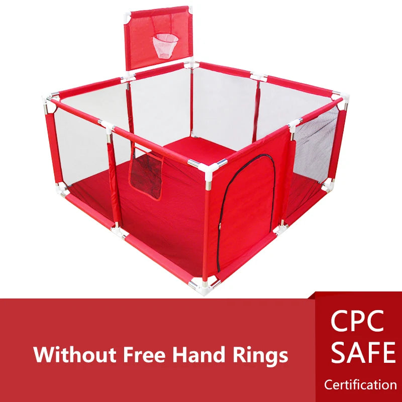 Parc Bébé Modulable IMBABY – Aire de Jeux Sécurisée avec Barrière de Protection (3 mois – 6 ans)