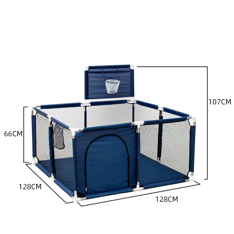 Parc Bébé Modulable IMBABY – Aire de Jeux Sécurisée avec Barrière de Protection (3 mois – 6 ans)