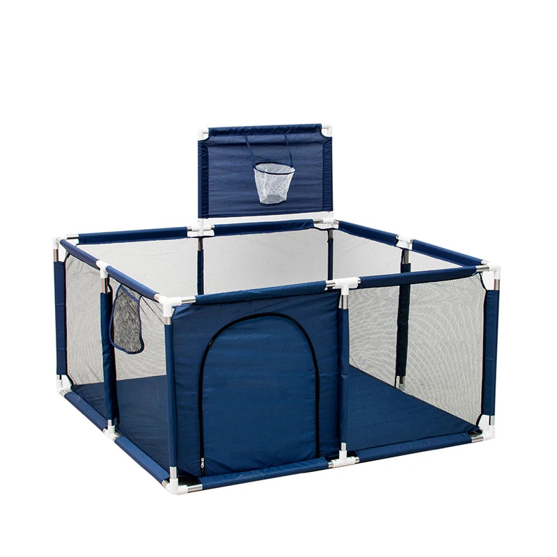 Parc Bébé Carré en Mousse IMBABY 128×128 cm – Aire de Jeux Intérieure Sécurisée