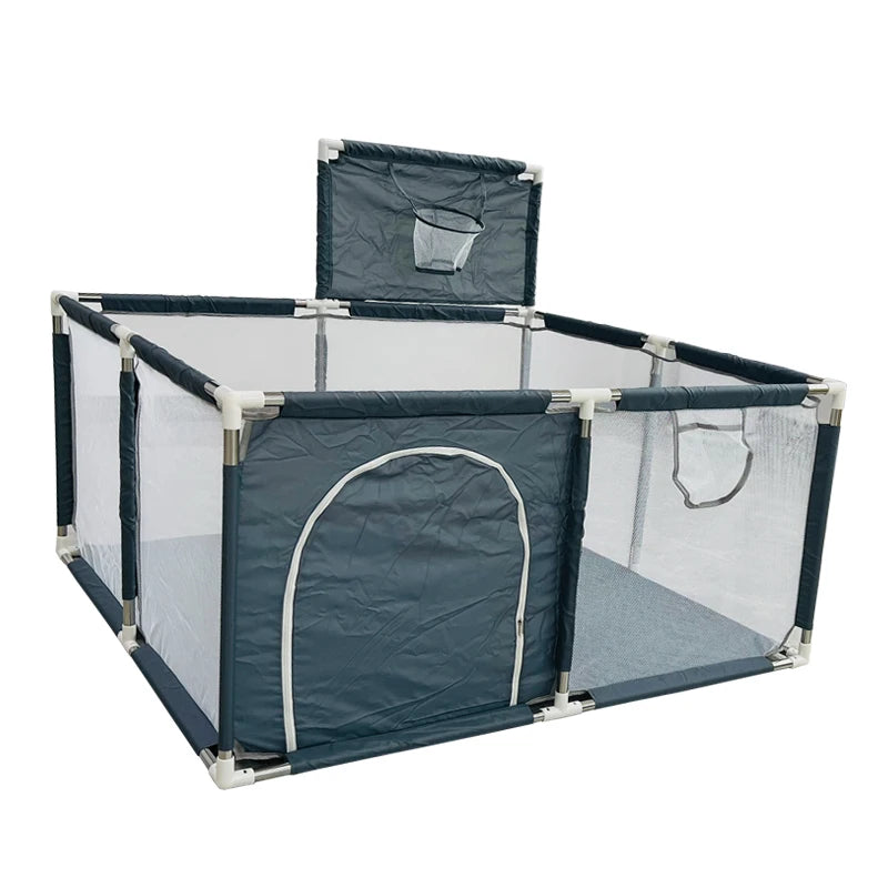 Parc Bébé Modulable IMBABY – Aire de Jeux Sécurisée avec Barrière de Protection (3 mois – 6 ans)