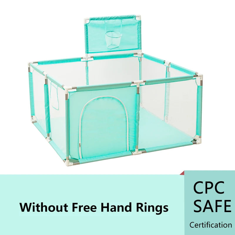 Parc Bébé Modulable IMBABY – Aire de Jeux Sécurisée avec Barrière de Protection (3 mois – 6 ans)