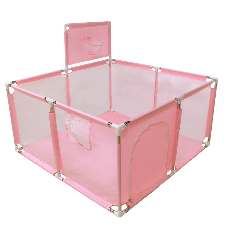 Parc Bébé Carré en Mousse IMBABY 128×128 cm – Aire de Jeux Intérieure Sécurisée