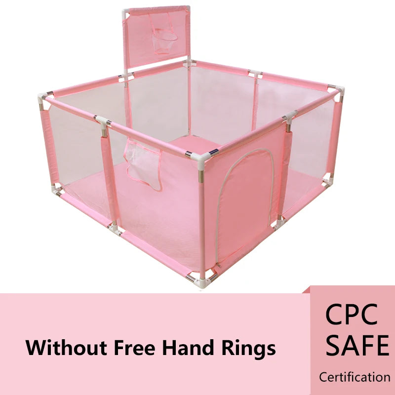 Parc Bébé Modulable IMBABY – Aire de Jeux Sécurisée avec Barrière de Protection (3 mois – 6 ans)