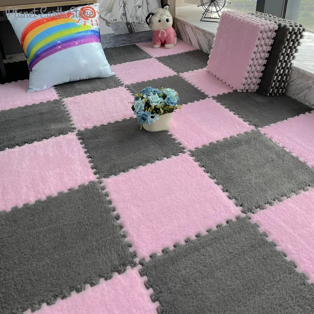 Tapis Puzzle Bébé en Mousse Douce – Dalles Moelleuses pour Chambre et Espace de Jeu Enfant