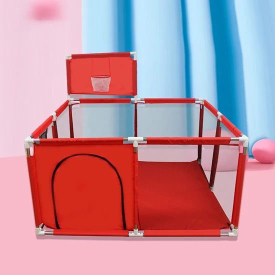 Parc Bébé Carré en Mousse IMBABY 128×128 cm – Aire de Jeux Intérieure Sécurisée